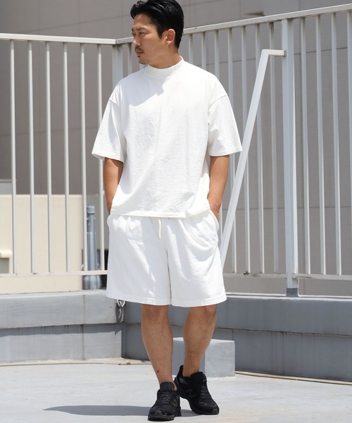 Velva Sheen（ベルバシーン）の「Velva Sheen/ベルバシーン MOCKNECK TEE モックネック半袖Tシャツ/Tシャツ/無地（Tシャツ/カットソー・メンズ・ホワイト/ブラック/パープル/ミント/グレイッシュベージュ・M/L）」の12枚目の写真