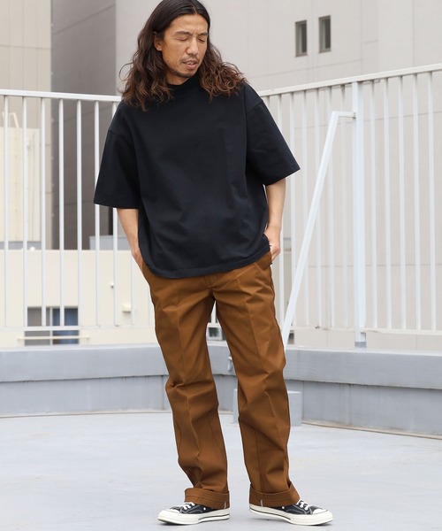 Velva Sheen（ベルバシーン）の「Velva Sheen/ベルバシーン MOCKNECK TEE モックネック半袖Tシャツ/Tシャツ/無地（Tシャツ/カットソー・メンズ・ホワイト/ブラック/パープル/ミント/グレイッシュベージュ・M/L）」の9枚目の写真