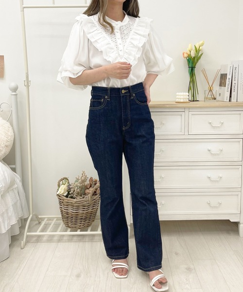 apres jour(アプレジュール)の「コットンレース使いフリルブラウス【ZOZOTOWN限定アイテム】(シャツ/ブラウス・レディース・ブラック/オフホワイト/ピンク・X-LARGE/フリー)」の15枚目の写真