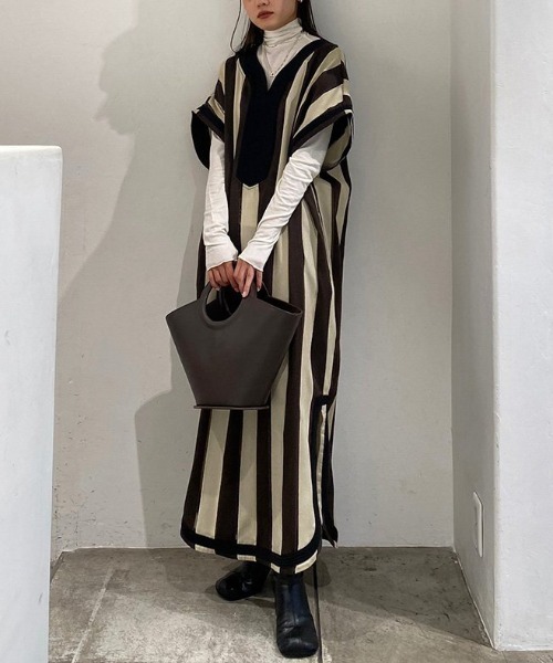 Todayful トゥデイフル Stripe Caftan Dress ストライプカフタンドレス ワンピース Todayful トゥデイフル のファッション通販 Zozotown