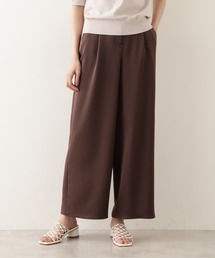 NATURAL BEAUTY BASIC | サテンタックワイドパンツ/0171230600(その他パンツ)