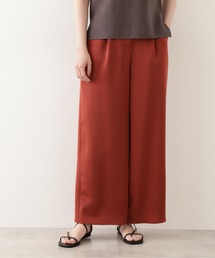 NATURAL BEAUTY BASIC | サテンタックワイドパンツ/0171230600(その他パンツ)