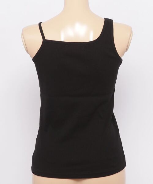 Figments（フィグメンツ）の「アシンメトリーキャミソール（キャミソール・レディース・ホワイト/ブラック・FREE）」の4枚目の写真