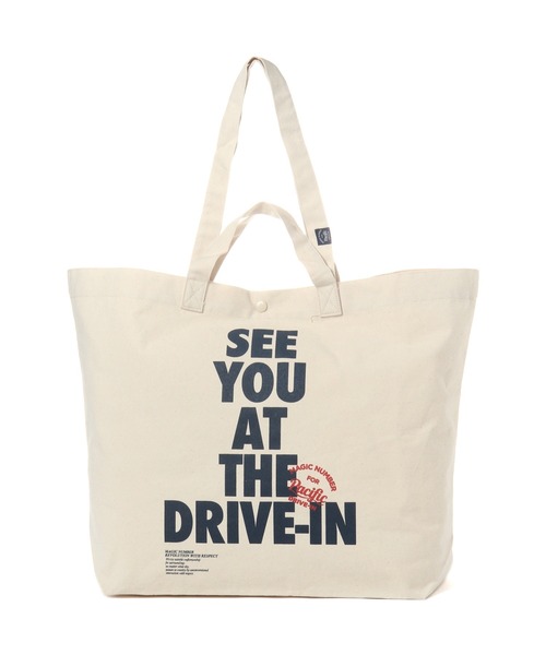 MAGIC NUMBER（マジック ナンバー）の「【Pacific DRIVE-IN×MAGIC NUMBER】TOTE BAG（トートバッグ・メンズ・ネイビー/ブラック・FREE）」の2枚目の写真