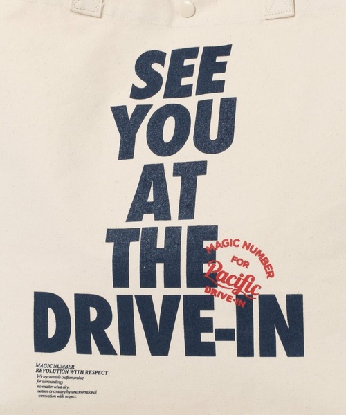 MAGIC NUMBER（マジック ナンバー）の「【Pacific DRIVE-IN×MAGIC NUMBER】TOTE BAG（トートバッグ・メンズ・ネイビー/ブラック・FREE）」の10枚目の写真