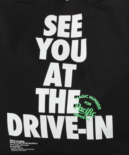 MAGIC NUMBER（マジック ナンバー）の「【Pacific DRIVE-IN×MAGIC NUMBER】TOTE BAG（トートバッグ・メンズ・ネイビー/ブラック・FREE）」の15枚目の写真