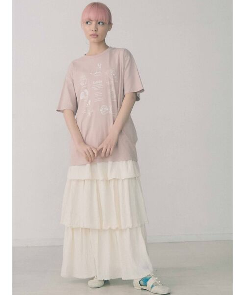 merry jenny(メリージェニー)の「うさぎ図鑑Tee(Tシャツ/カットソー・レディース・オフホワイト/ピンク/ブラック・FREE)」の18枚目の写真