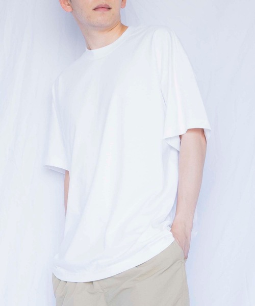 HANES(ヘインズ)の「Beefy-T/ビーフィー オーバーサイズ ビッグシルエット Tシャツ(Tシャツ/カットソー・メンズ・ブラック/ホワイト・LARGE/X-LARGE/MEDIUM)」の5枚目の写真