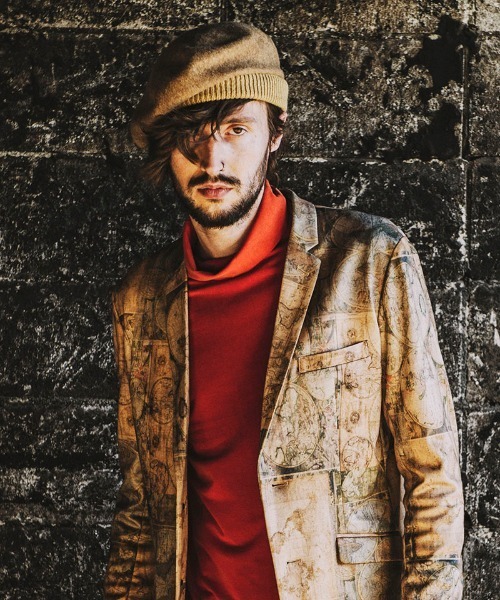 NO ID.（ノーアイディ）の「mko9850-ホールリブウールベレー（ハンチング/ベレー帽・メンズ・ワイン/グレー/ベージュ/ブラック・ONE SIZE）」の6枚目の写真