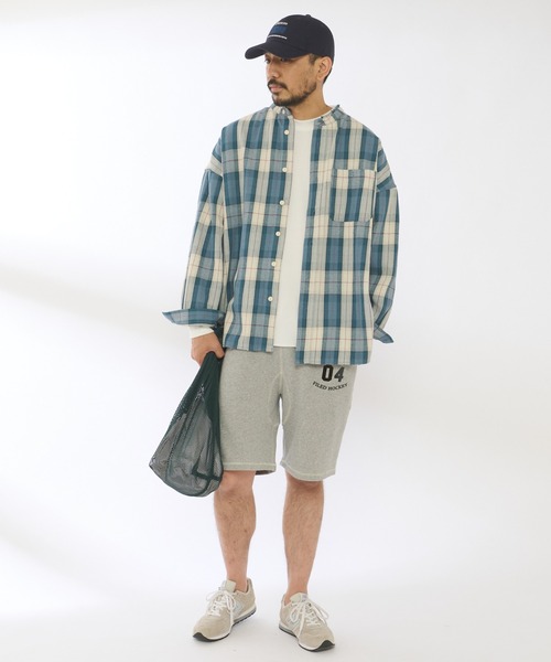 CIAOPANIC TYPY（チャオパニックティピー）の「USAコットンスウェットショーツ（スウェットパンツ・メンズ・ネイビー/グレー・MEDIUM/LARGE）」の22枚目の写真