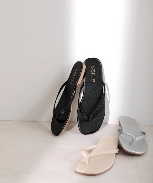 Bou Jeloud(ブージュルード)の「エコレザービーチサンダル(サンダル・レディース・ブラック/シルバー/アイボリー・FREE)」の21枚目の写真