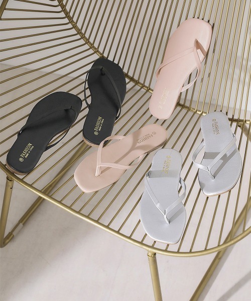 Bou Jeloud(ブージュルード)の「エコレザービーチサンダル(サンダル・レディース・ブラック/シルバー/アイボリー・FREE)」の20枚目の写真