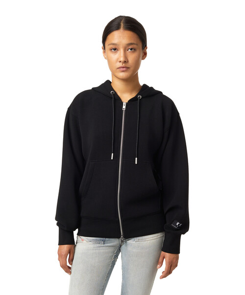 DIESEL（ディーゼル）の「レディース ジップパーカー ディーゼル ロゴラベル（パーカー・レディース・ブラック/グレー・SMALL/MEDIUM/LARGE/X-SMALL）」の17枚目の写真