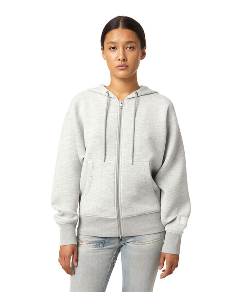 DIESEL（ディーゼル）の「レディース ジップパーカー ディーゼル ロゴラベル（パーカー・レディース・ブラック/グレー・SMALL/MEDIUM/LARGE/X-SMALL）」の18枚目の写真