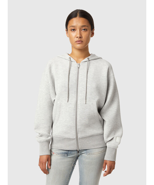 DIESEL（ディーゼル）の「レディース ジップパーカー ディーゼル ロゴラベル（パーカー・レディース・ブラック/グレー・SMALL/MEDIUM/LARGE/X-SMALL）」の12枚目の写真