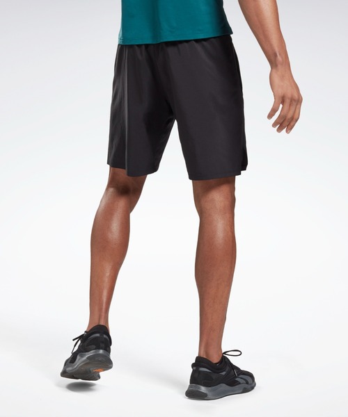 Reebok（リーボック）の「エピック ライトウェイト グラフィックショーツ / Epic Lightweight Graphic Shorts（その他パンツ・メンズ・ブラック/レモンイエロー・SMALL/MEDIUM/LARGE/X-LARGE/XX-LARGE/X-SMALL/XXX-LARGE）」の3枚目の写真