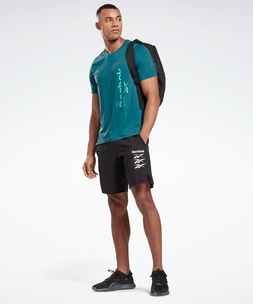 Reebok（リーボック）の「エピック ライトウェイト グラフィックショーツ / Epic Lightweight Graphic Shorts（その他パンツ・メンズ・ブラック/レモンイエロー・SMALL/MEDIUM/LARGE/X-LARGE/XX-LARGE/X-SMALL/XXX-LARGE）」の7枚目の写真