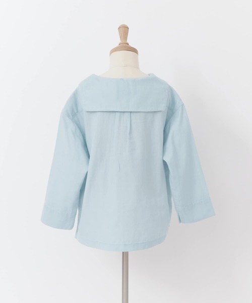 URBAN RESEARCH DOORS（アーバンリサーチドアーズ）の「マリンカラープルオーバーシャツ(KIDS)（シャツ/ブラウス・キッズ・ライトブルー/グレー・120/105/135）」の10枚目の写真