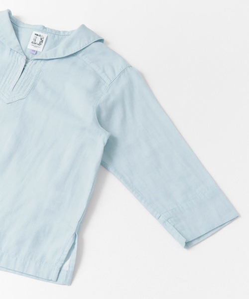 URBAN RESEARCH DOORS（アーバンリサーチドアーズ）の「マリンカラープルオーバーシャツ(KIDS)（シャツ/ブラウス・キッズ・ライトブルー/グレー・120/105/135）」の7枚目の写真