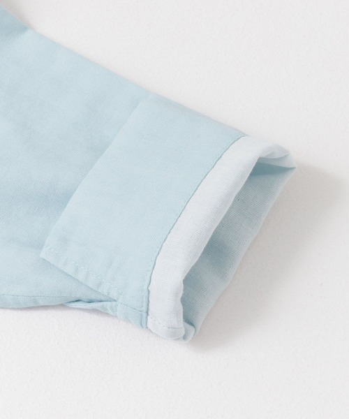 URBAN RESEARCH DOORS（アーバンリサーチドアーズ）の「マリンカラープルオーバーシャツ(KIDS)（シャツ/ブラウス・キッズ・ライトブルー/グレー・120/105/135）」の3枚目の写真