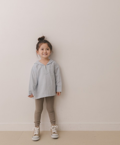 URBAN RESEARCH DOORS（アーバンリサーチドアーズ）の「マリンカラープルオーバーシャツ(KIDS)（シャツ/ブラウス・キッズ・ライトブルー/グレー・120/105/135）」の14枚目の写真