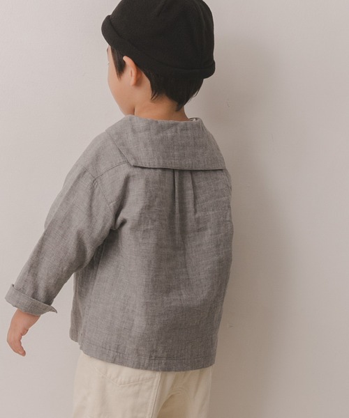 URBAN RESEARCH DOORS（アーバンリサーチドアーズ）の「マリンカラープルオーバーシャツ(KIDS)（シャツ/ブラウス・キッズ・ライトブルー/グレー・120/105/135）」の17枚目の写真