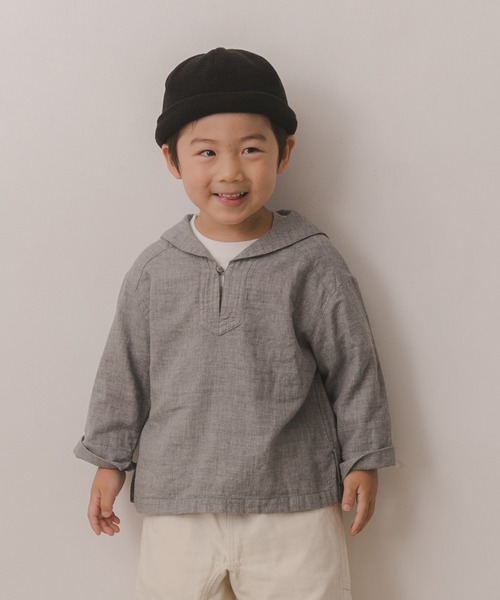 URBAN RESEARCH DOORS（アーバンリサーチドアーズ）の「マリンカラープルオーバーシャツ(KIDS)（シャツ/ブラウス・キッズ・ライトブルー/グレー・120/105/135）」の18枚目の写真