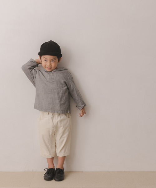 URBAN RESEARCH DOORS（アーバンリサーチドアーズ）の「マリンカラープルオーバーシャツ(KIDS)（シャツ/ブラウス・キッズ・ライトブルー/グレー・120/105/135）」の20枚目の写真