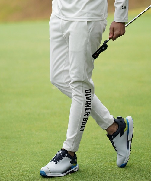 DIVINER GOLF（ディバイナー ゴルフ）の「【DIVINER GOLF】オリジナルゴルフウェア/サイドロゴデザインスーパーストレッチゴルフチノパンツ メンズ 春服 冬服（ゴルフグッズ・メンズ・ブラック/ホワイト/チャコール/チョコ/ホワイト系その他/ブラック系その他/ブルー系その他/ブラック×ホワイト/ホワイト×ブラック/ブラック系2/ホワイト系1/ホワイト系/ホワイト系2/ブラック系/ブラック系1・M/L/XL/XXL）」の5枚目の写真