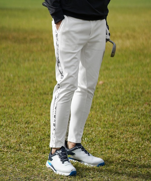 DIVINER GOLF（ディバイナー ゴルフ）の「【DIVINER GOLF】オリジナルゴルフウェア/サイドロゴデザインスーパーストレッチゴルフチノパンツ メンズ 春服 冬服（ゴルフグッズ・メンズ・ブラック/ホワイト/チャコール/チョコ/ホワイト系その他/ブラック系その他/ブルー系その他/ブラック×ホワイト/ホワイト×ブラック/ブラック系2/ホワイト系1/ホワイト系/ホワイト系2/ブラック系/ブラック系1・M/L/XL/XXL）」の7枚目の写真