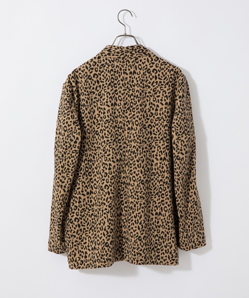SUPERTHANKS(スーパーサンクス)の「#【SUPERTHANKS/スーパーサンクス】NO COLLAR JACKET/ノーカラージャケット(ノーカラージャケット・レディース・ブラック/レオパード・SMALL)」の9枚目の写真