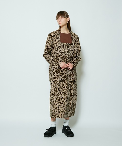 SUPERTHANKS(スーパーサンクス)の「#【SUPERTHANKS/スーパーサンクス】NO COLLAR JACKET/ノーカラージャケット(ノーカラージャケット・レディース・ブラック/レオパード・SMALL)」の14枚目の写真