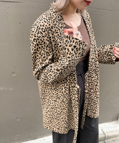 SUPERTHANKS(スーパーサンクス)の「#【SUPERTHANKS/スーパーサンクス】NO COLLAR JACKET/ノーカラージャケット(ノーカラージャケット・レディース・ブラック/レオパード・SMALL)」の17枚目の写真