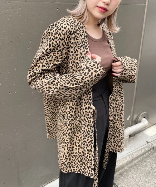 SUPERTHANKS(スーパーサンクス)の「#【SUPERTHANKS/スーパーサンクス】NO COLLAR JACKET/ノーカラージャケット(ノーカラージャケット・レディース・ブラック/レオパード・SMALL)」の18枚目の写真