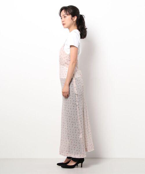 Verybrain（ベリーブレイン）の「very brain/VD-194 ﾌﾗﾜｰptｷｬﾐｿｰﾙﾄﾞﾚｽ（ワンピース・レディース・ベージュ/ピンク・M）」の6枚目の写真