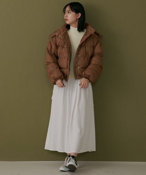 Aunt Marie's(アントマリーズ)の「ニットベストドッキングワンピース(ワンピース・レディース・ホワイト/チャコールグレー/ダークグリーン・FREE/S)」の14枚目の写真