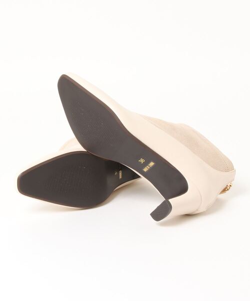 mio notis（ミオノティス）の「アンクルブーティー/574B（ブーツ・レディース・アイボリー/ブラック/カーキ・39/37/36/38）」の4枚目の写真