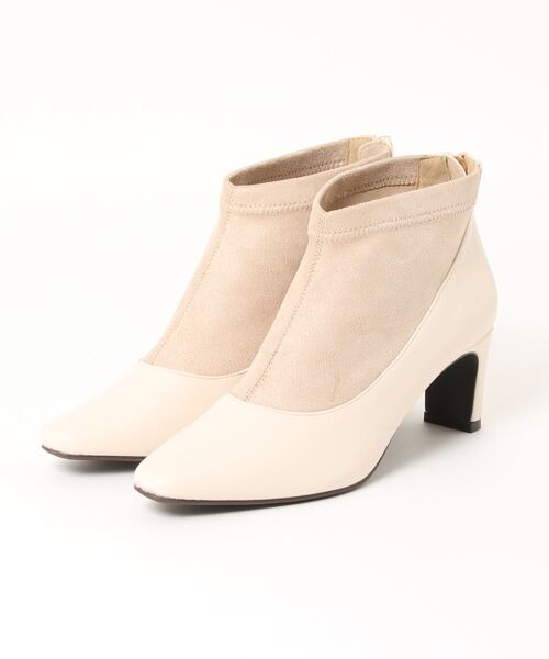 mio notis（ミオノティス）の「アンクルブーティー/574B（ブーツ・レディース・アイボリー/ブラック/カーキ・39/37/36/38）」の6枚目の写真