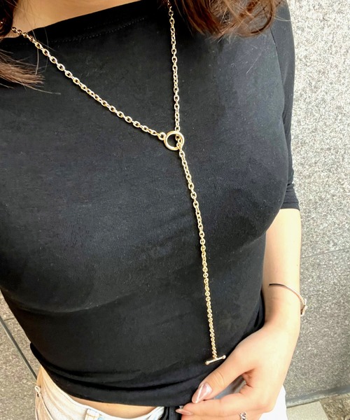 blackdia ocean（ブラックダイヤオーシャン）の「blackdia ocean マンテルロングチェーンネックレス（ネックレス・レディース・シルバー/ゴールド・FREE）」の22枚目の写真