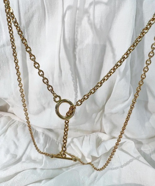 blackdia ocean（ブラックダイヤオーシャン）の「blackdia ocean マンテルロングチェーンネックレス（ネックレス・レディース・シルバー/ゴールド・FREE）」の20枚目の写真