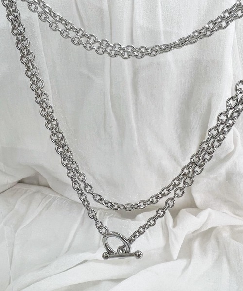 blackdia ocean（ブラックダイヤオーシャン）の「blackdia ocean マンテルロングチェーンネックレス（ネックレス・レディース・シルバー/ゴールド・FREE）」の18枚目の写真