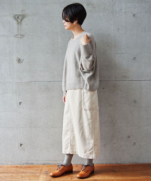 aimer le mieux（エメルミュー）の「aimer 8Wコール　タイトスカート（スカート・レディース・キナリ/ブラック・FREE）」の7枚目の写真