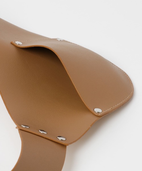 KBF+（ケービーエフプラス）の「KBF+　ポケットベルト∴（ベルト・レディース・ブラック/ベージュ・ONE）」の4枚目の写真