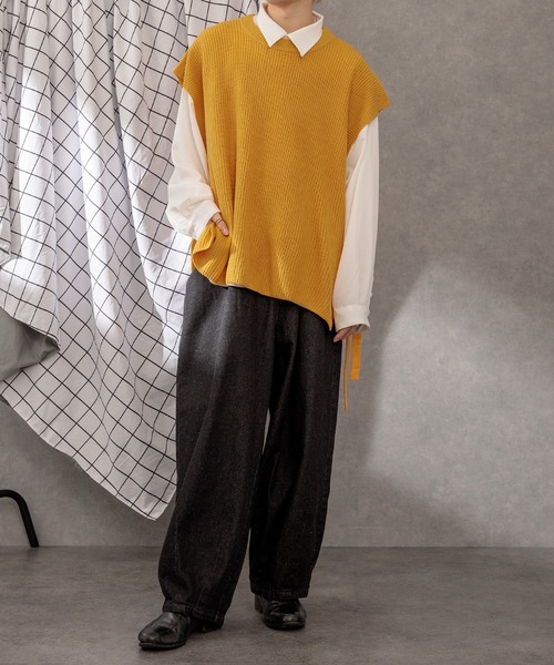 Adoon plain（アドーンプレーン）の「【Adoon plain】ドレープシャツ（シャツ/ブラウス・メンズ・オフホワイト/モカ/グリーン・LARGE/MEDIUM）」の12枚目の写真