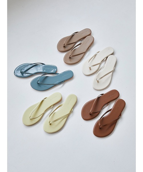 Ayla(アイラ)の「color beach sandal(サンダル・レディース・エメラルドブルー/ブラウン/クリーム/モカ/ライトイエロー・24/25/23)」の6枚目の写真