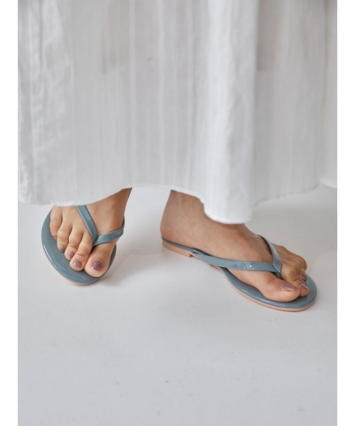 Ayla(アイラ)の「color beach sandal(サンダル・レディース・エメラルドブルー/ブラウン/クリーム/モカ/ライトイエロー・24/25/23)」の10枚目の写真