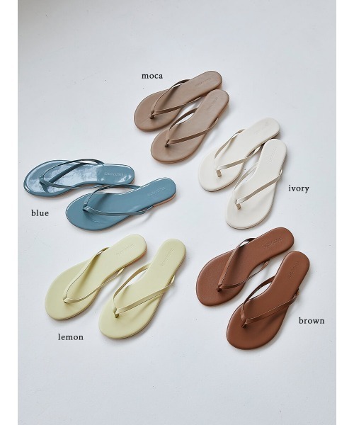Ayla(アイラ)の「color beach sandal(サンダル・レディース・エメラルドブルー/ブラウン/クリーム/モカ/ライトイエロー・24/25/23)」の19枚目の写真
