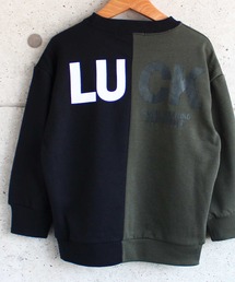 THE CASUAL | ビッグシルエットセンター切り替えプリントトレーナー キッズ(スウェット)