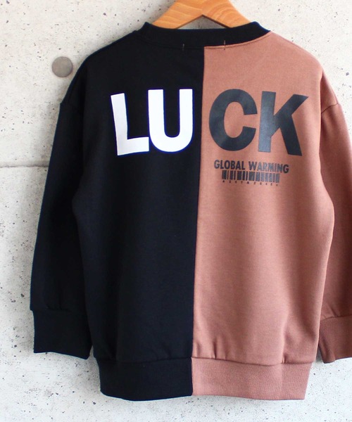 THE CASUAL（カジュアル）の「ビッグシルエットセンター切り替えプリントトレーナー キッズ（スウェット・キッズ・ホワイト系/カーキ系/ブラウン系・130cm/150cm/140cm/110cm/120cm/160cm）」の11枚目の写真