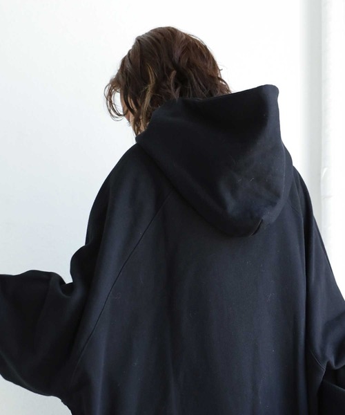 antiqua（アンティカ）の「オーバーコクーンパーカ（パーカー・レディース・ブラック/グレー/モスグリーン/アイボリー/ブルー系その他・FREE）」の6枚目の写真